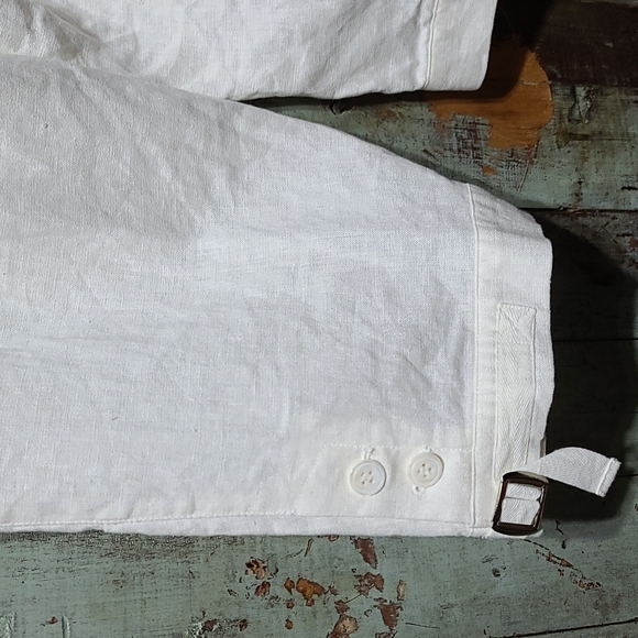 Script 100% linen capris - Picture 5 of 7